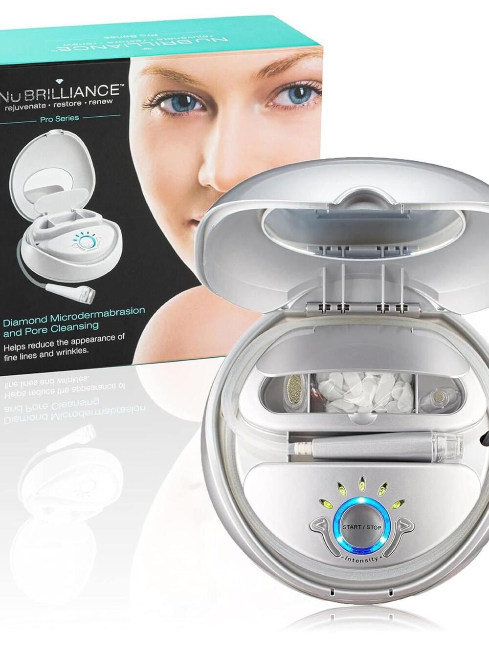 Open Box- Nu Brilliance Professional In-Home Microdermabrasion Kit - Diamond Tip